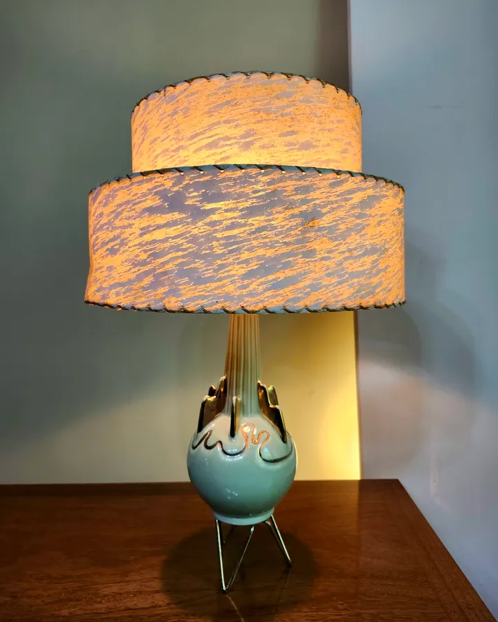 Turquoise Ceramic Lamp